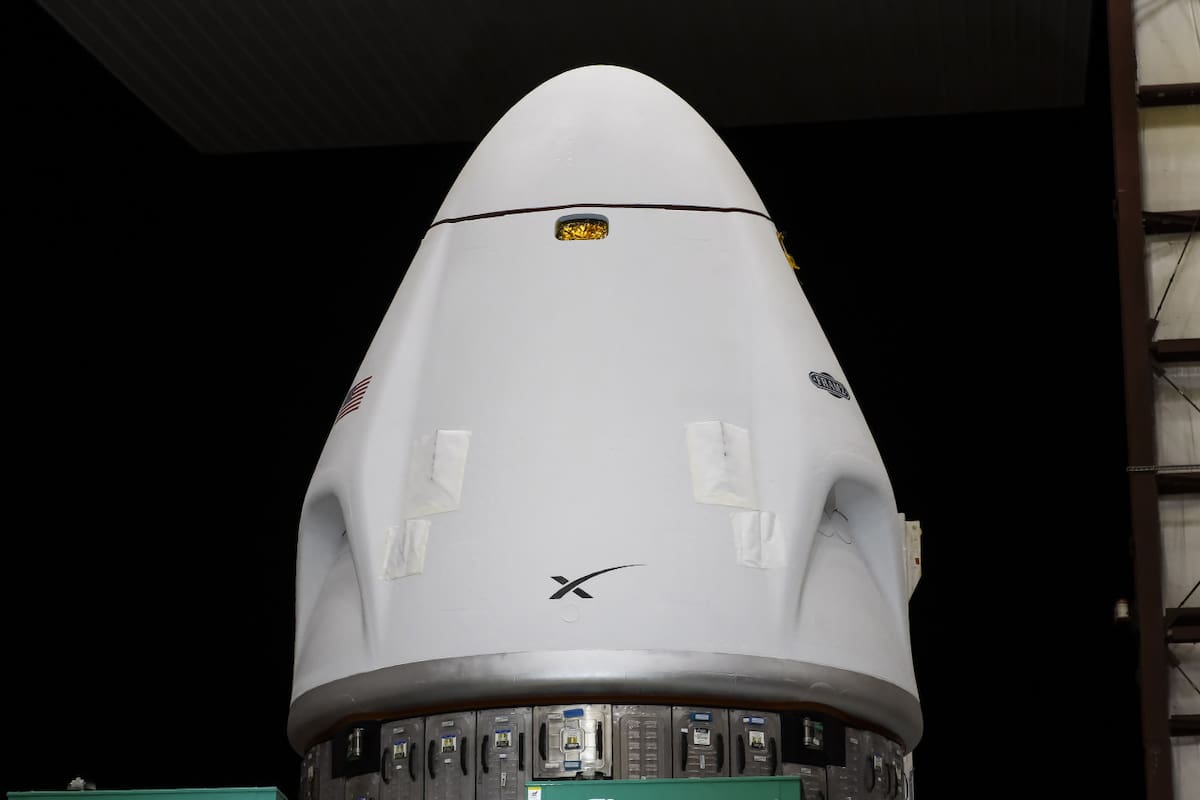 Cápsula Dragon de SpaceX. Foto: X / @SpaceX.