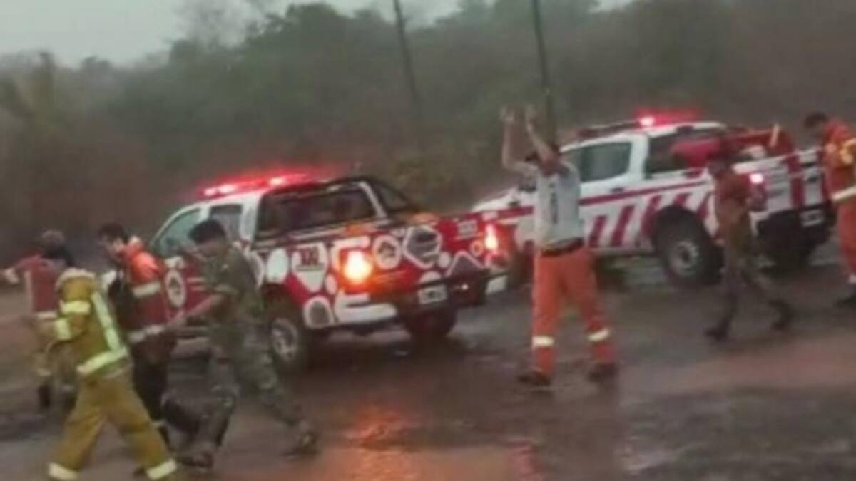 Captura video, incendios en Corrientes, NA