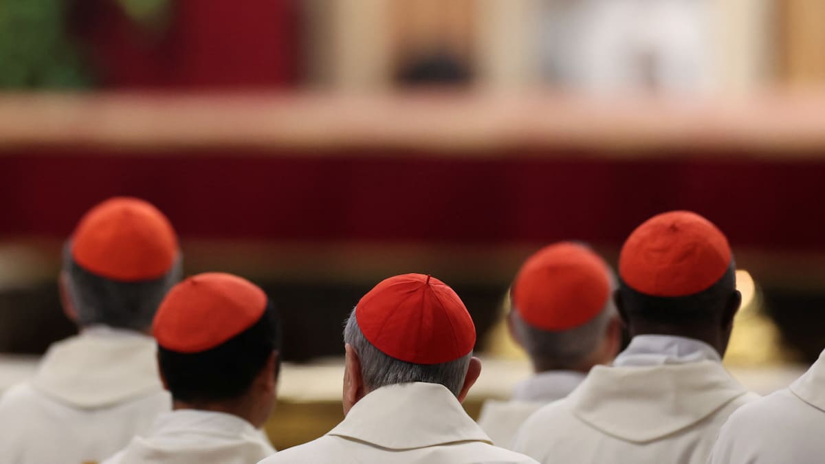 Los cardenales electores encargados de elegir al sucesor del papa Francisco. Foto: Reuters/Claudia Greco.