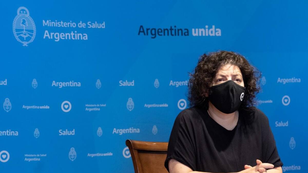 Carla Vizzotti, ministra de Salud, NA