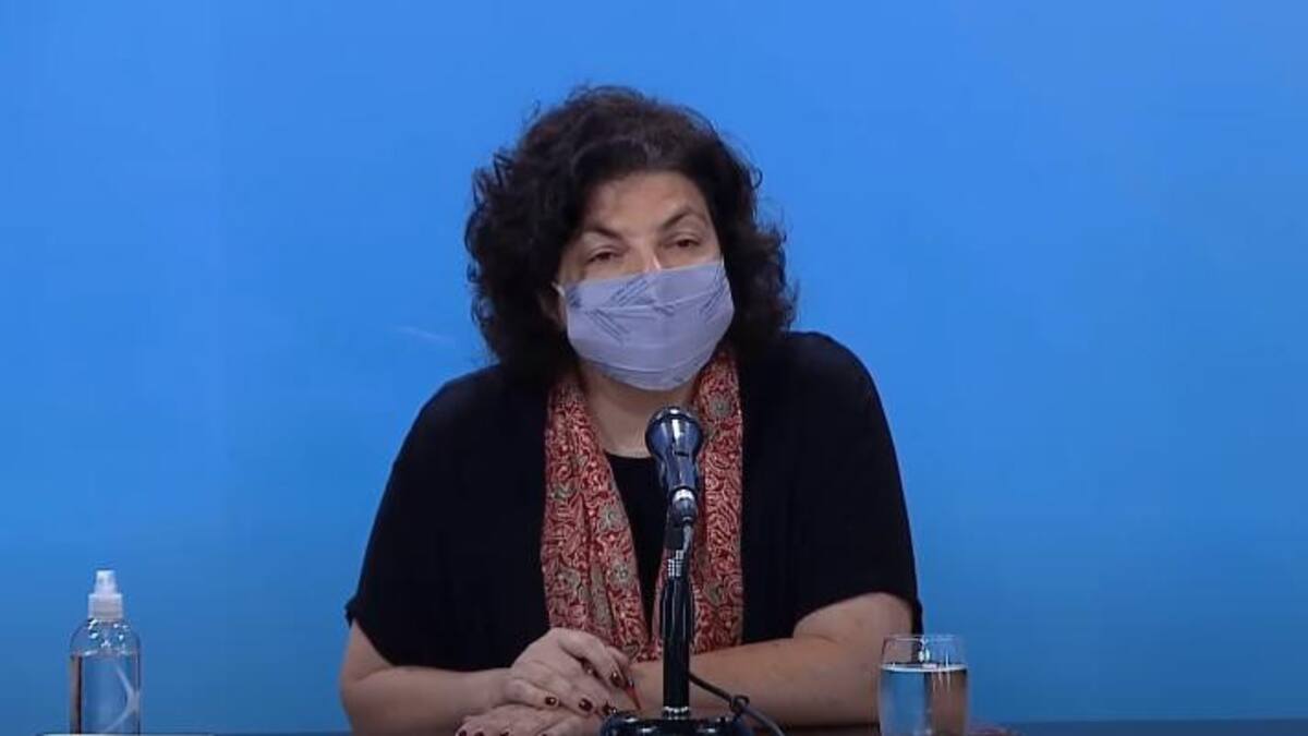 Carla Vizzotti, ministra de Salud, NA
