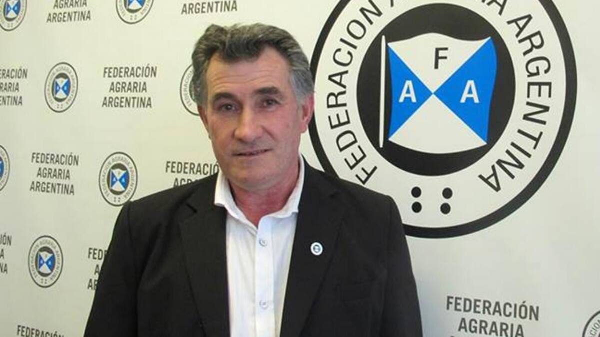 Carlos Achetoni, presidente de la Federación Agraria