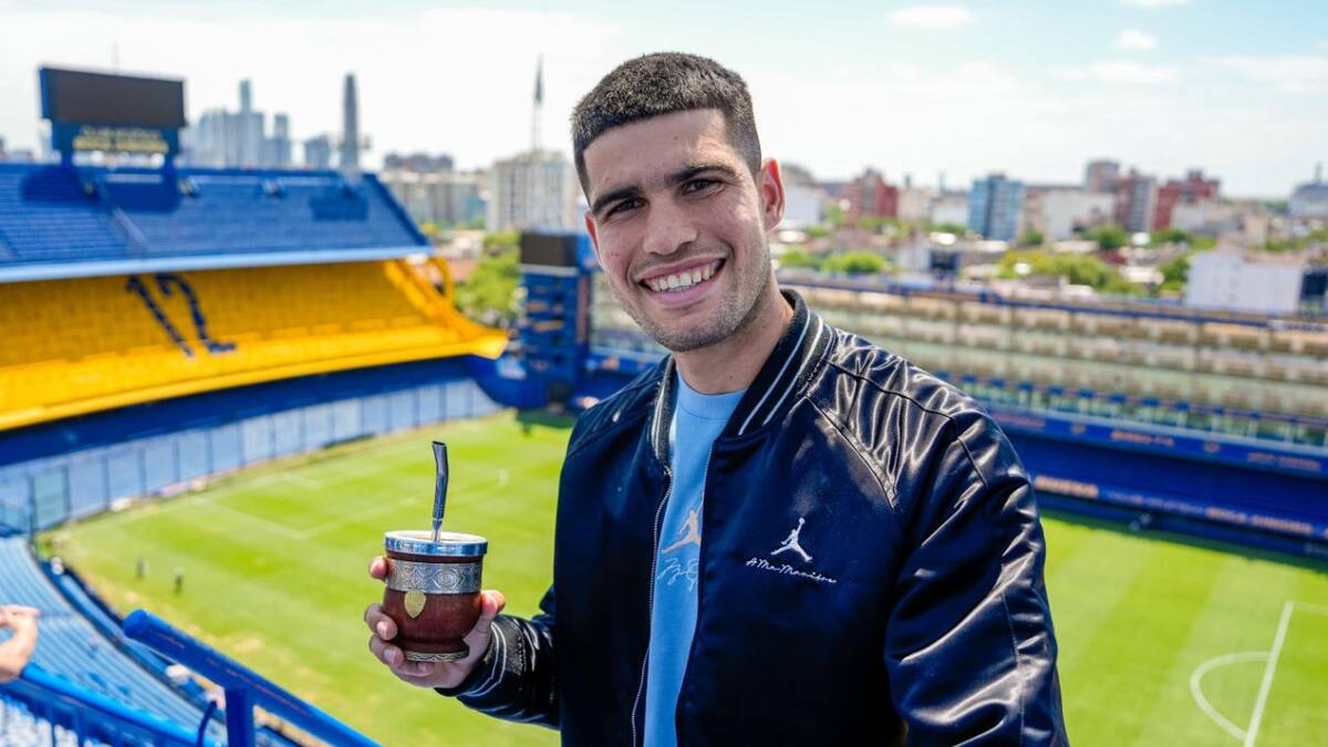 Carlos Alcaraz en La Bombonera.