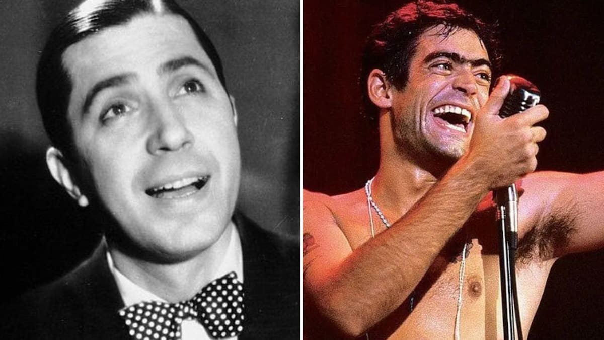 Carlos Gardel y Rodrigo "El Potro" Bueno