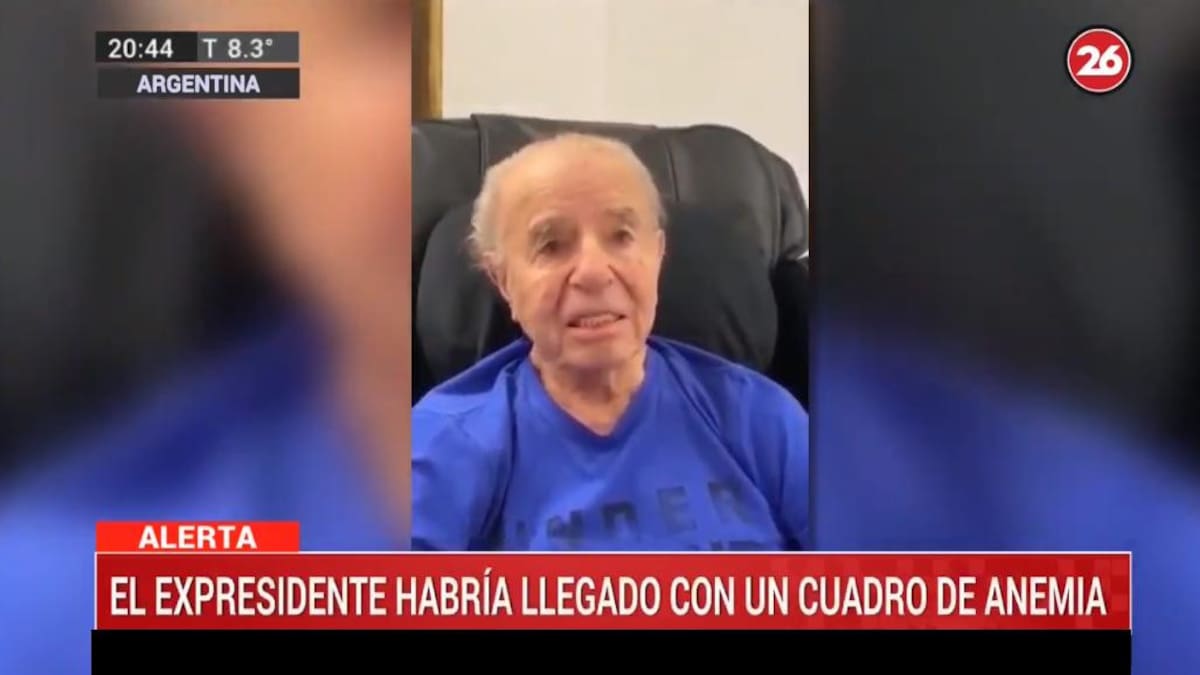 Carlos Menem, ex presidente, Canal 26