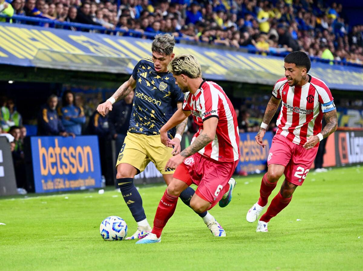 Carlos Palacios, Boca Juniors vs Barracas Central. Foto: NA/Juan Floglia
