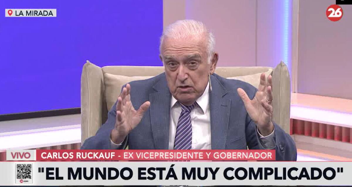 Carlos Ruckauf en La Mirada. Foto: Captura de video.