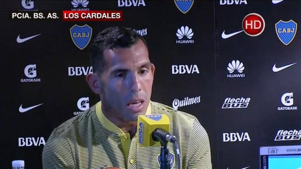 Carlos Tevez - conferencia del regreso a Boca