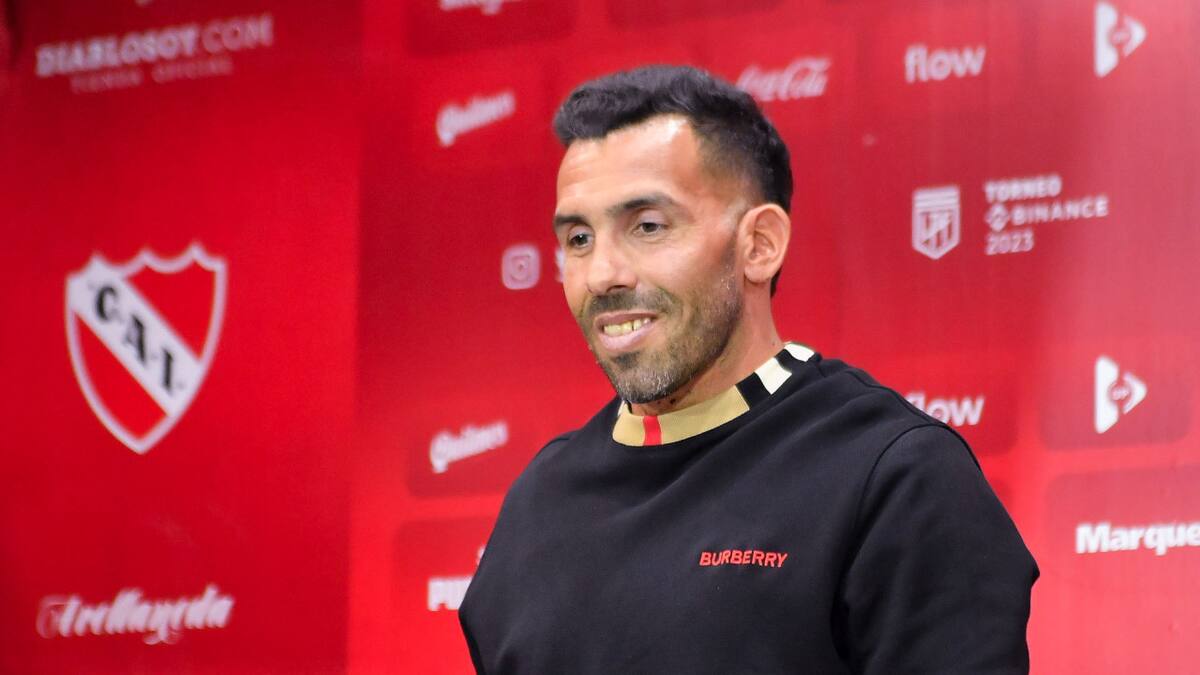 Carlos Tevez, Independiente. Foto: NA