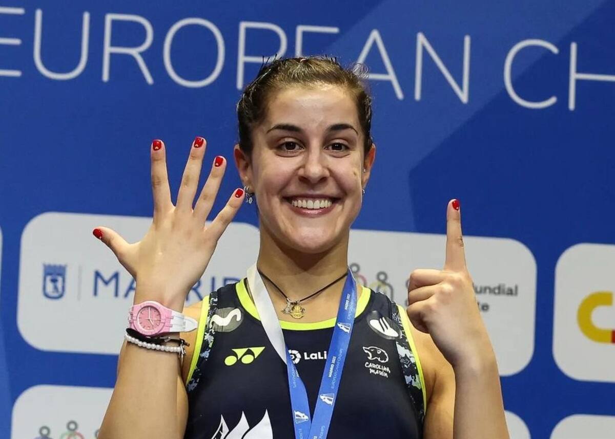 Carolina Marin, campeona europea de bádminton. Foto: Instagram @carolinamarin.