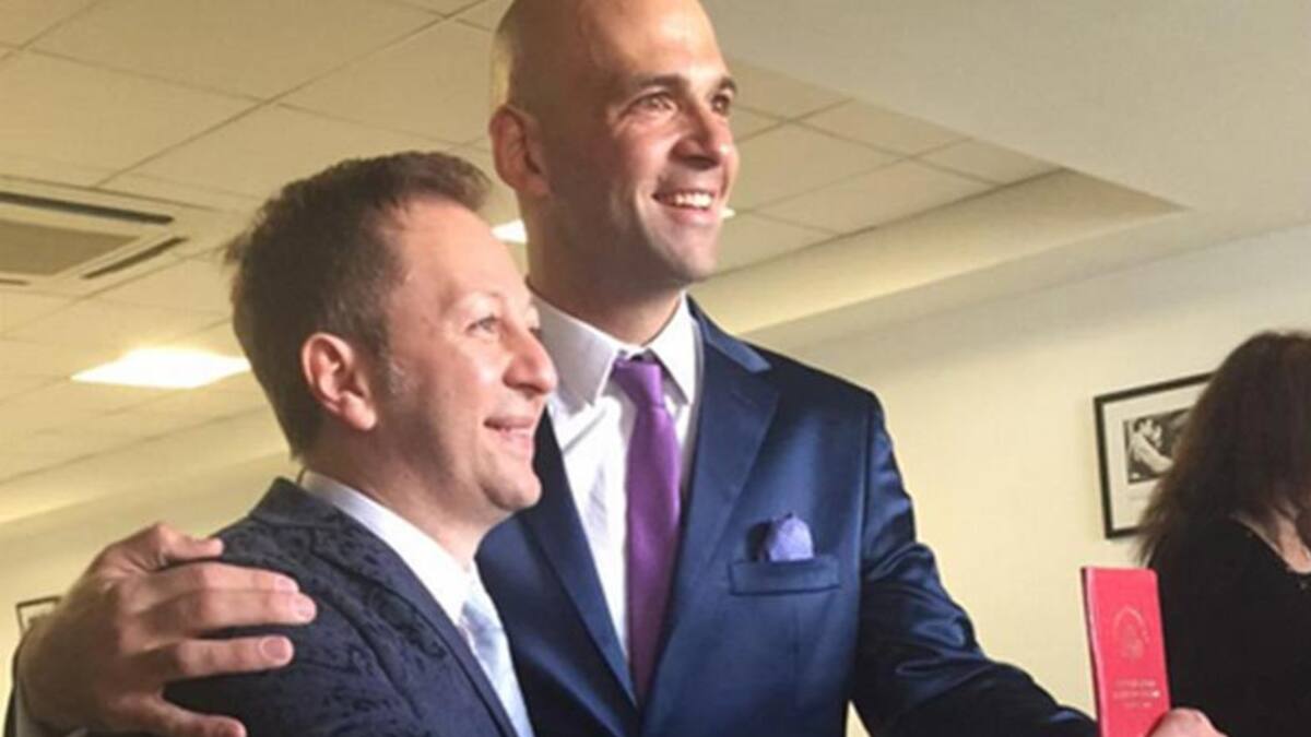 Casamiento de Nicolás Scarpino (Twitter)