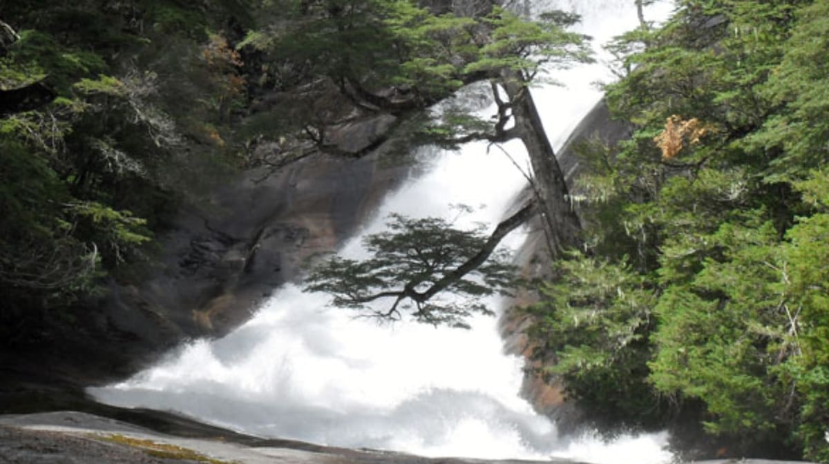 Cascada Frey en Bariloche.