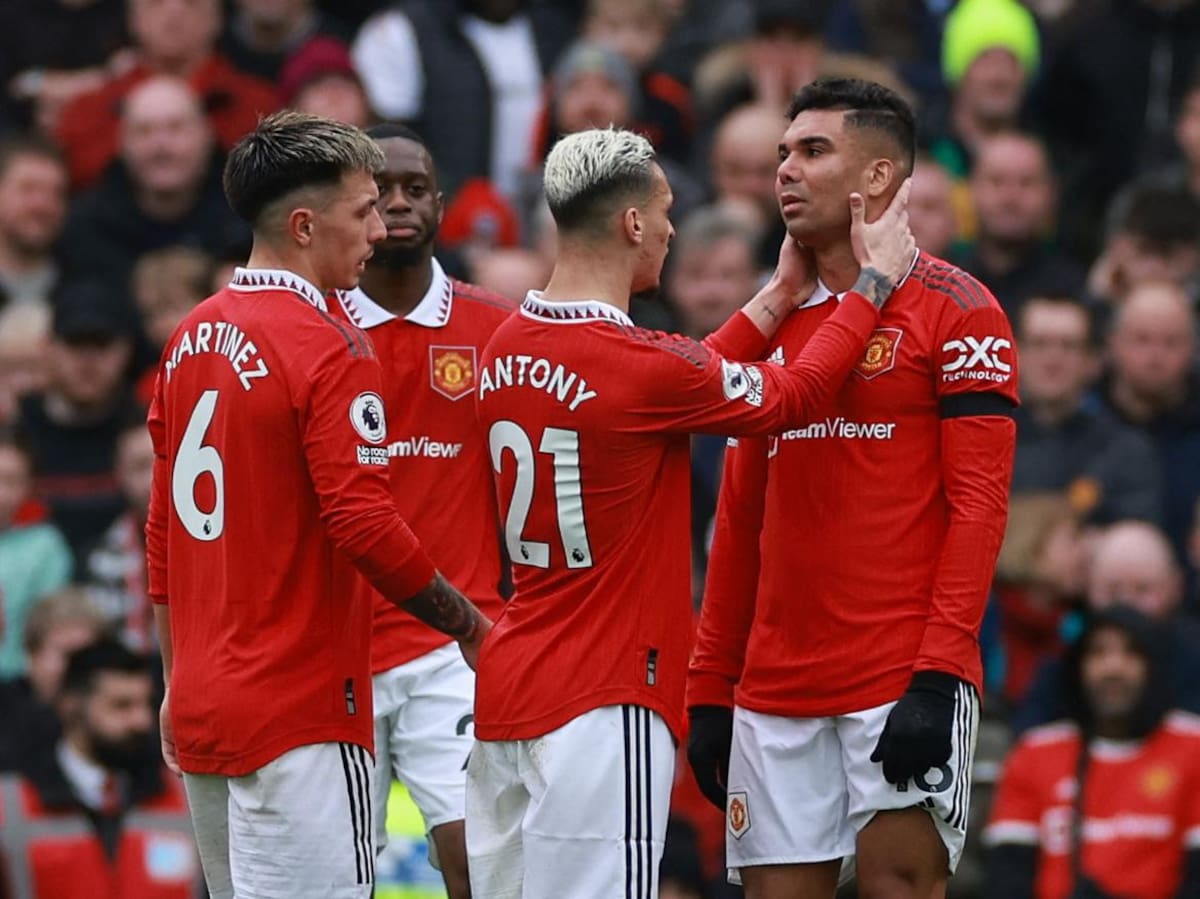 Casemiro; Manchester United vs. Southampton. Foto: Reuters.