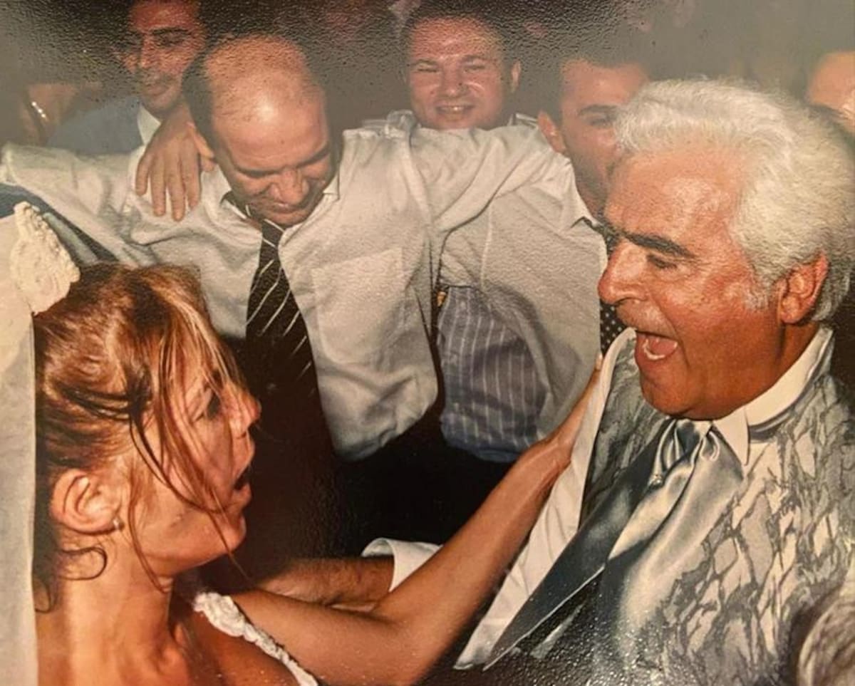 Catherine Fulop y Osvaldo Sabatini, casamiento