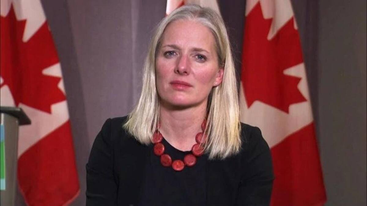 Catherine Mckenna ministro de Ambiente y Cambio Climático del Gobierno de Canadá
