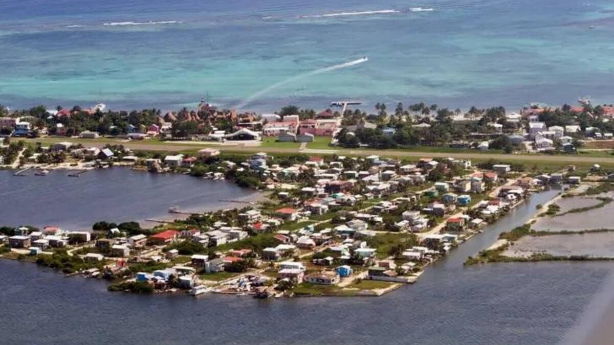 Cayo de Ambergris, en Belice, donde detuvieron a Samid