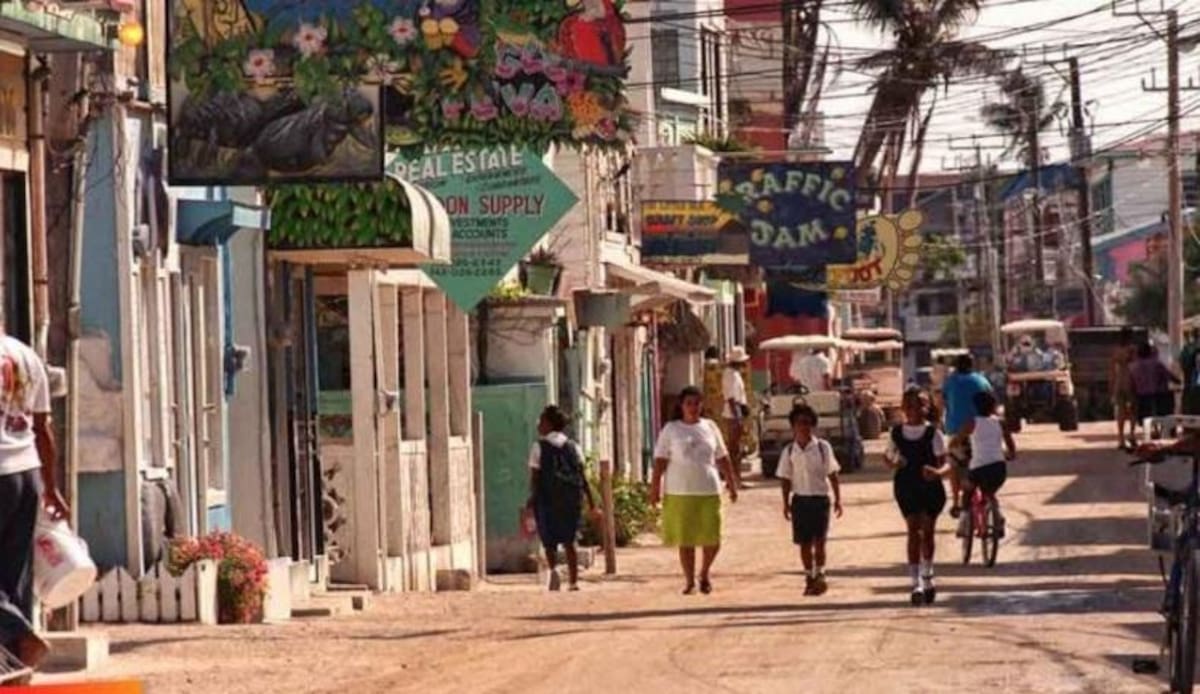 Cayo de Ambergris, en Belice, donde detuvieron a Samid