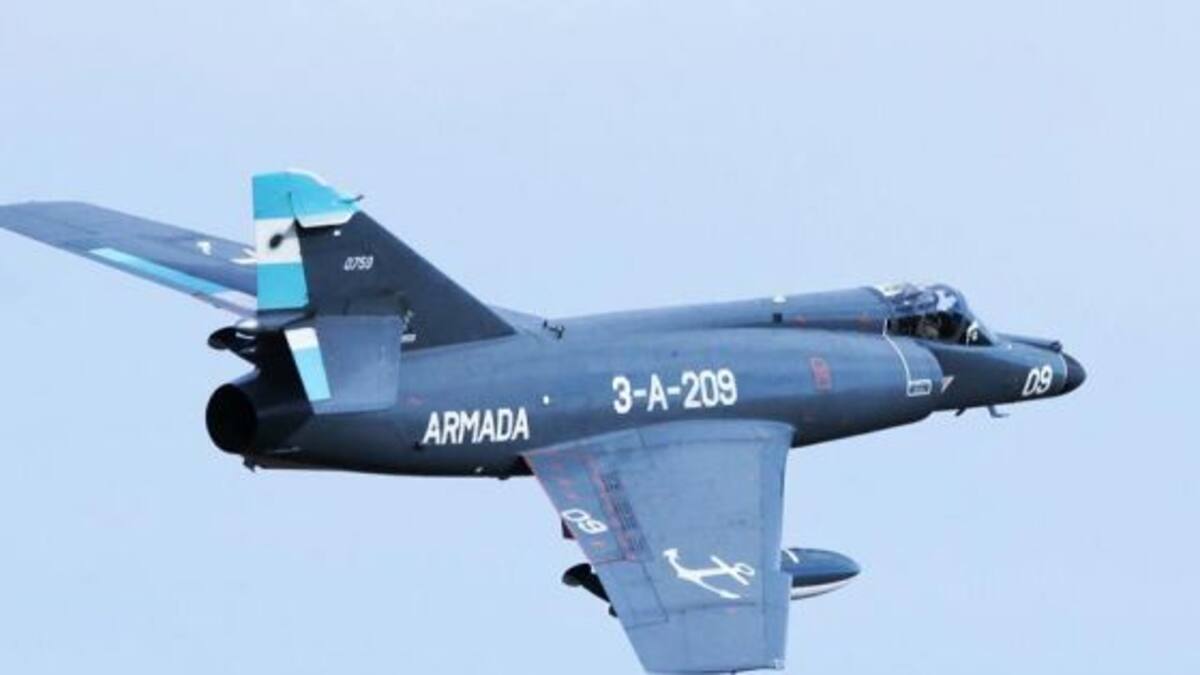 Caza de combate Súper Étendard.