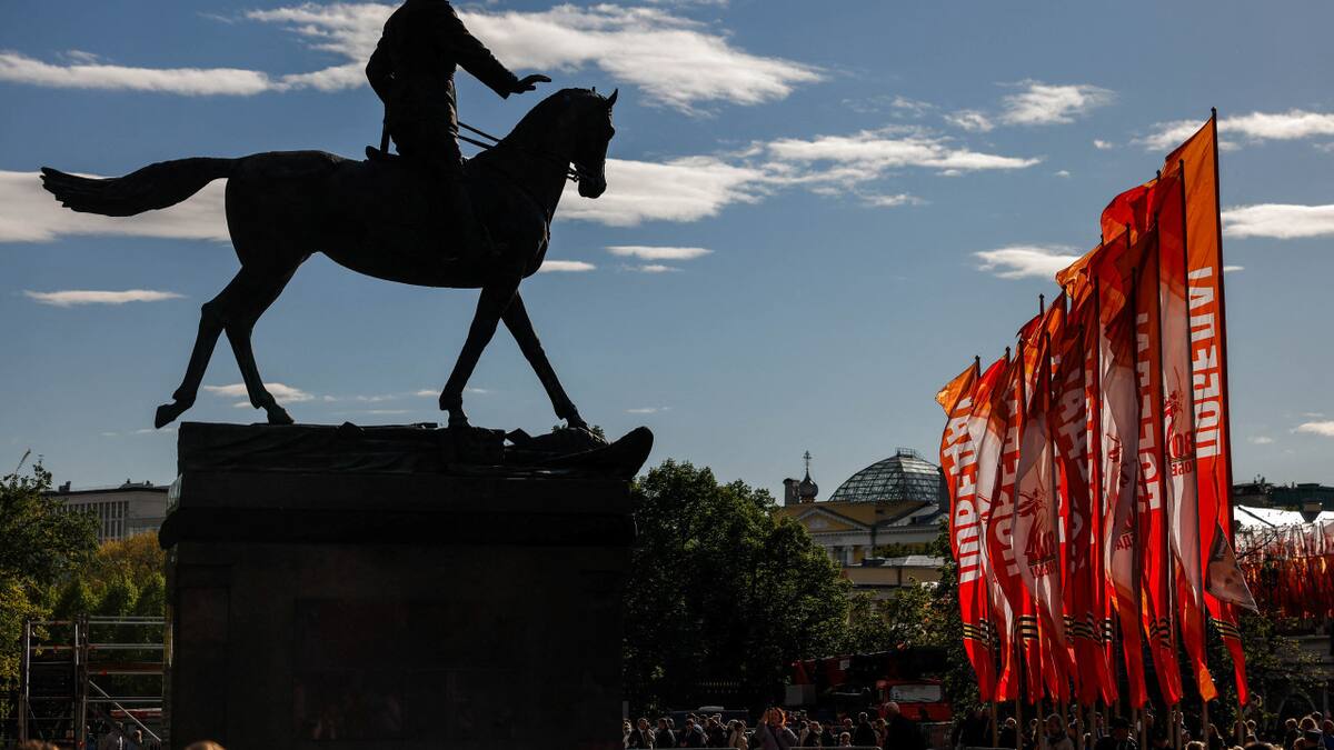 Celebraciones por el 80 aniversario de la victoria sobre la Alemania nazi en la Segunda Guerra Mundial. Foto: Reuters/Maxim Shemetov.
