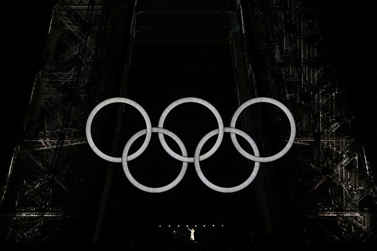 Céline Dion en la inauguración de los Juegos Olímpicos. Foto: Reuters