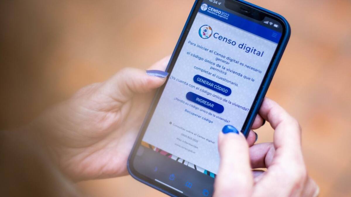 Censo 2022, versión digital. Foto: INDEC