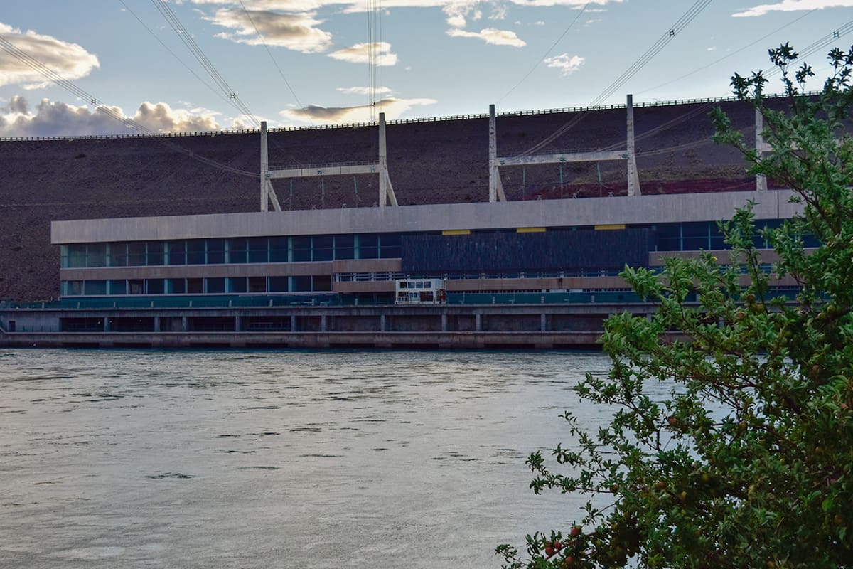 Central Hidroeléctrica El Chocón, en Neuquén. Foto: Pato Daniele