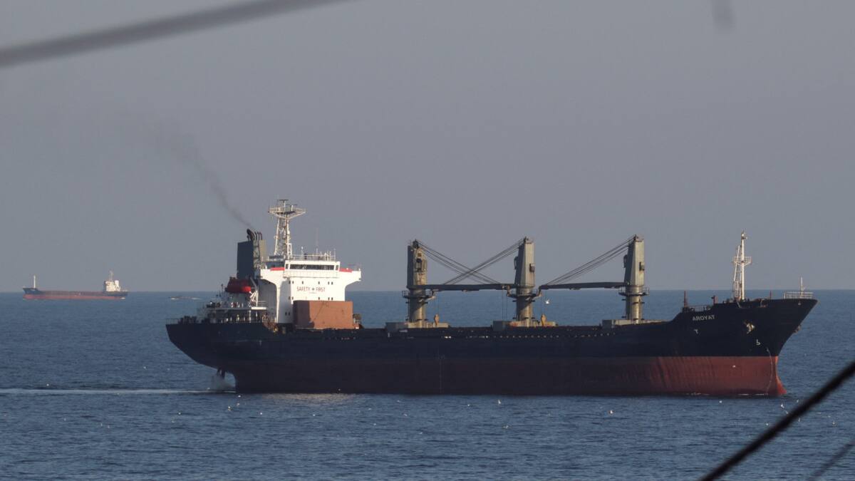 Cereales ucranianos por el mar Negro. Foto: Reuters.