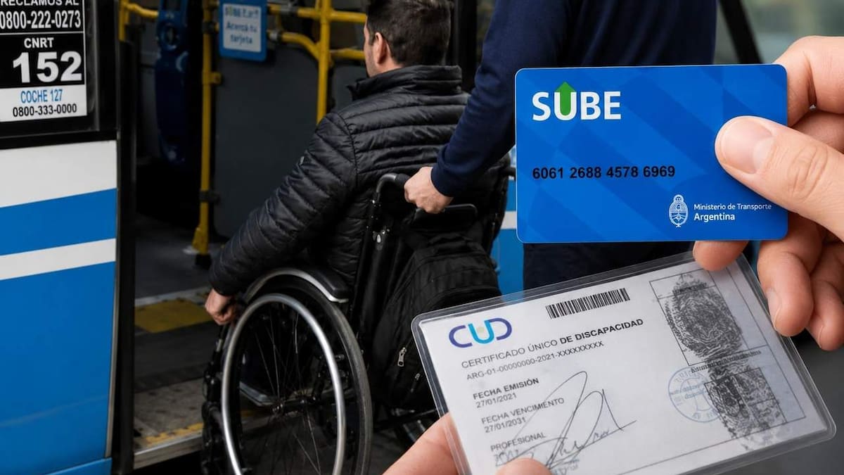 El CUD físico sigue vigente para viajar gratis en transporte público: cómo denunciar si no te aceptan el certificado de discapacidad