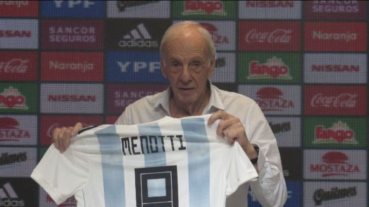 César Luis Menotti. Foto: NA.