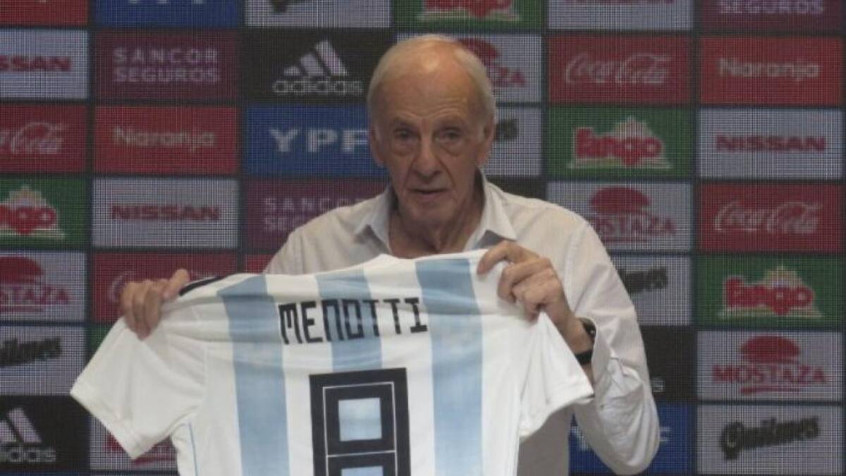 César Luis Menotti. Foto: NA.