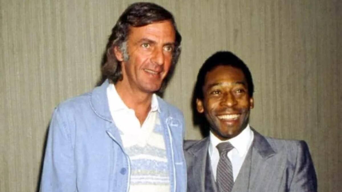 César Menotti y Pelé.