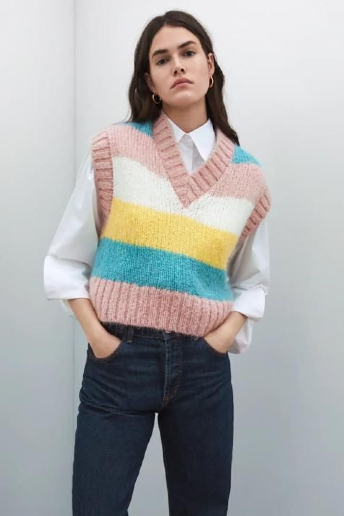 Chaleco, moda. Fuente: Pinterest