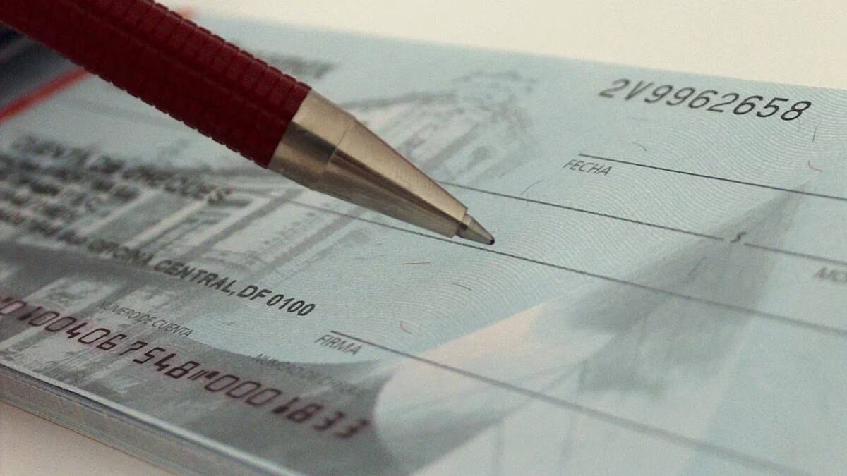 Cheques. Foto: EFE