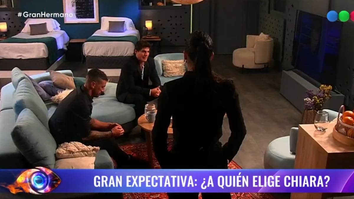 Chiara tuvo que elegir entre Nano y Renato para volver a Gran Hermano. Foto: Captura.