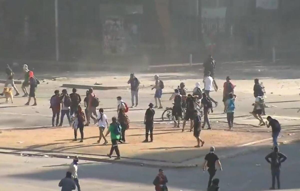 Chile, protestas, captura de Meganoticias