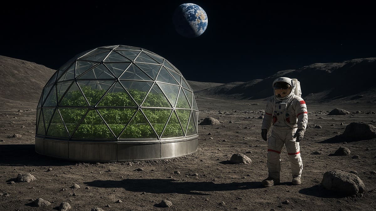 Megaingeniería fuera de la Tierra: China avanza en invernaderos lunares para cultivar alimentos en la Luna