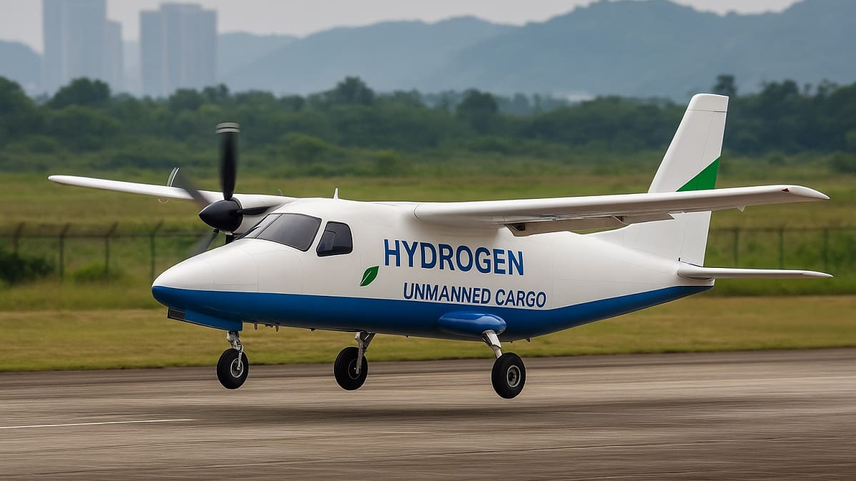 Hito en la aviación: China completó el primer vuelo de un avión a hidrógeno que alcanzó los 220 km/h