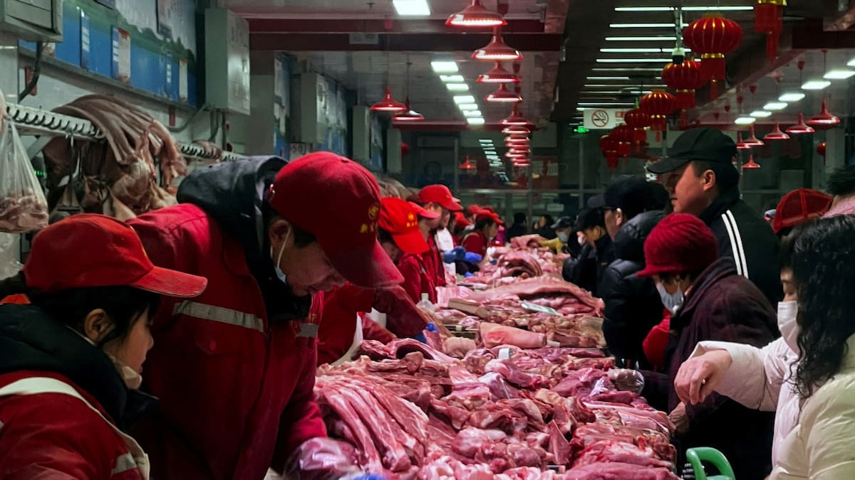 Deflación o volatilidad: por qué bajó el precio de la carne de cerdo en China