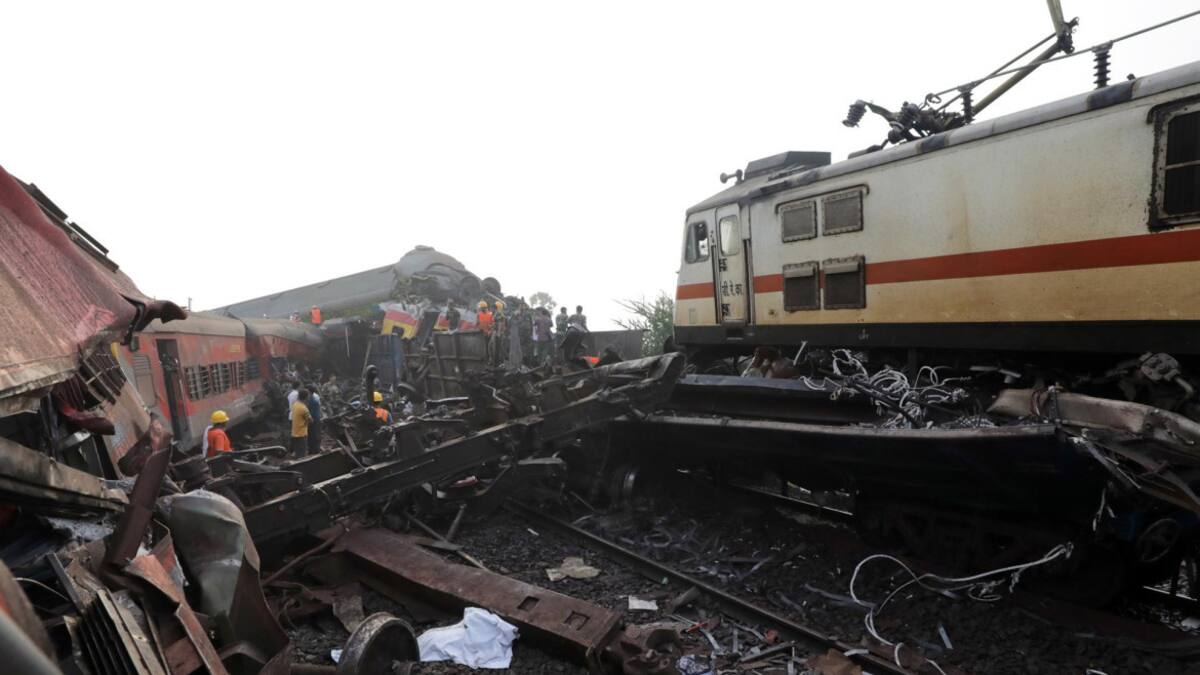 Choque de trenes en Balasore, India