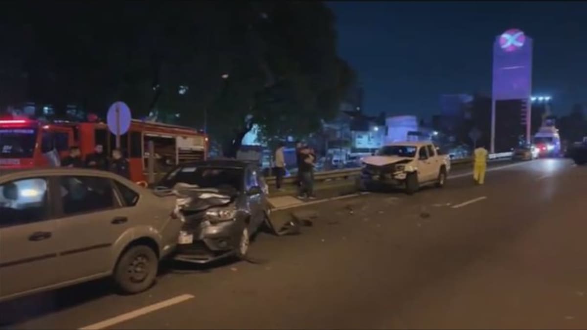 Accidente fatal en General Paz: un hombre murió y una mujer resultó herida en un choque en cadena