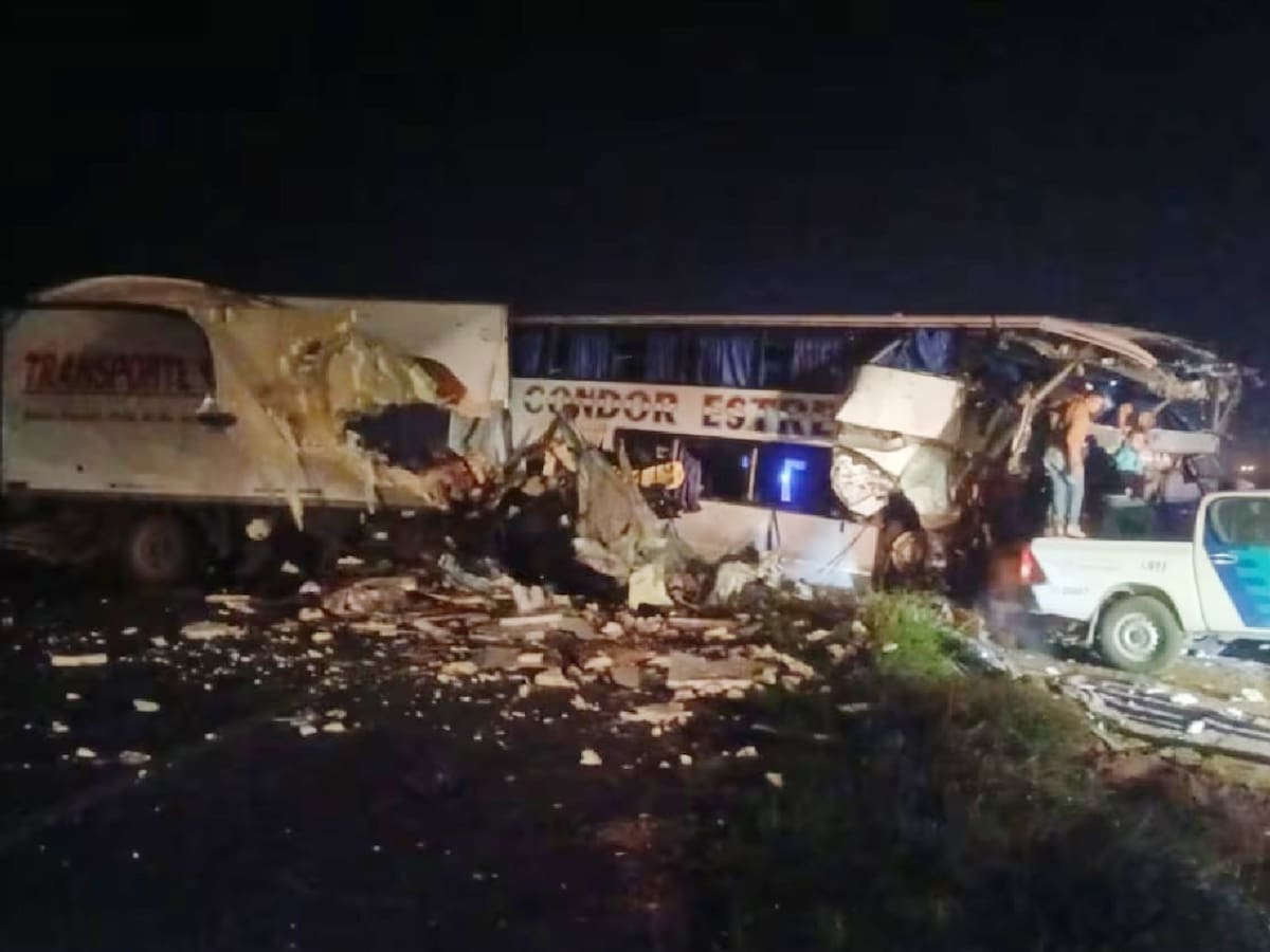 Choque fatal en la Ruta Nacional N°3 a la altura de San Miguel del Monte. Foto: X.