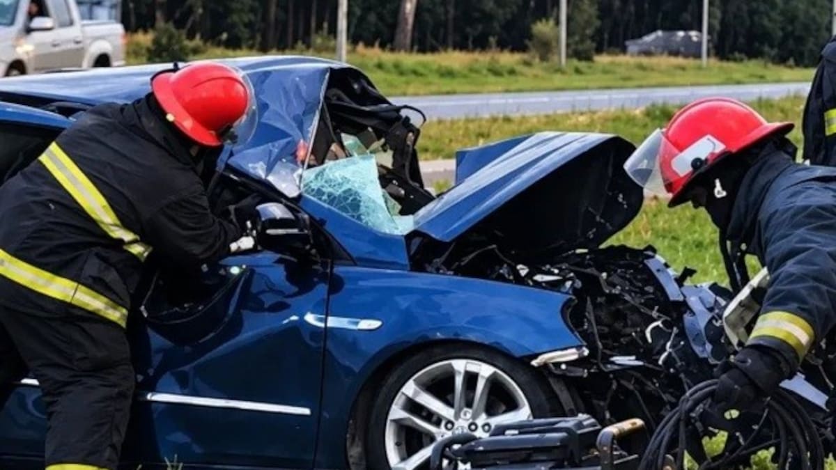 Choque triple en la Ruta 2: murió un joven de 29 años tras impactar contra una camioneta y un camión