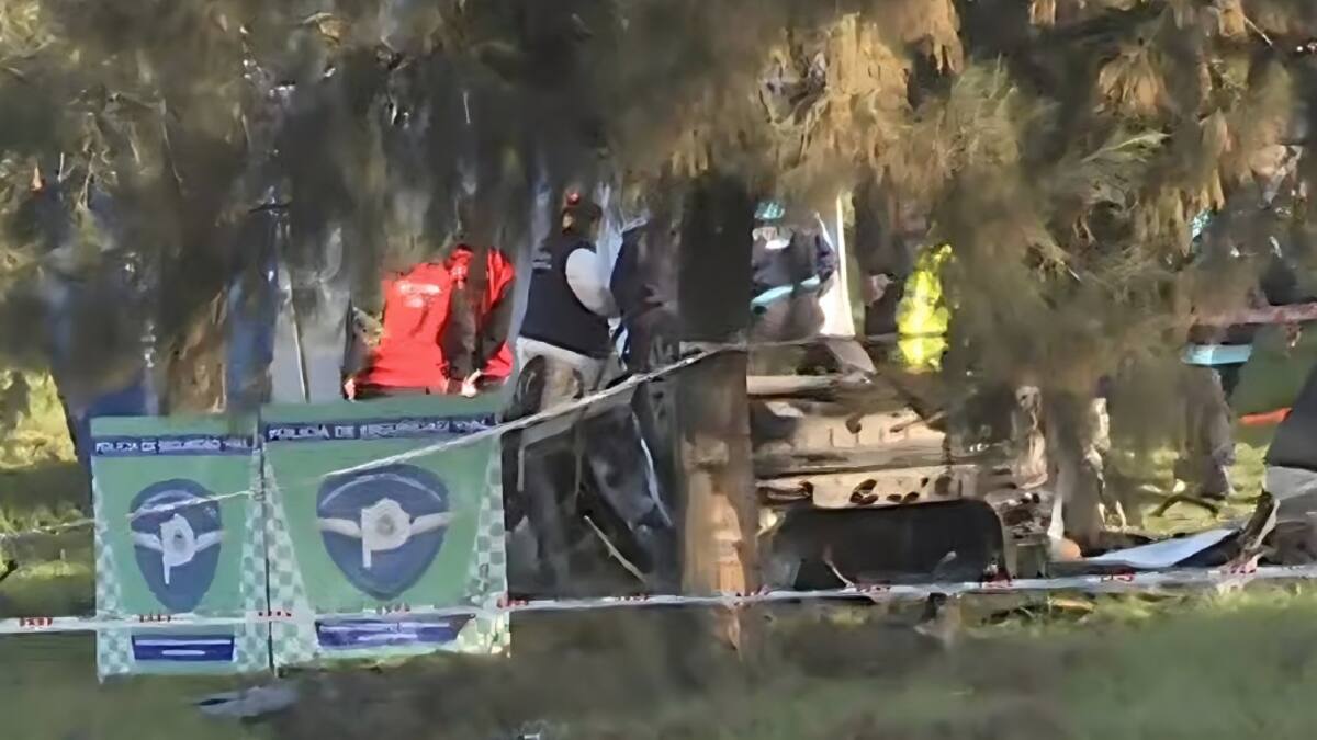 Choque y vuelco en la autopista Panamericana. Foto: @solotransito