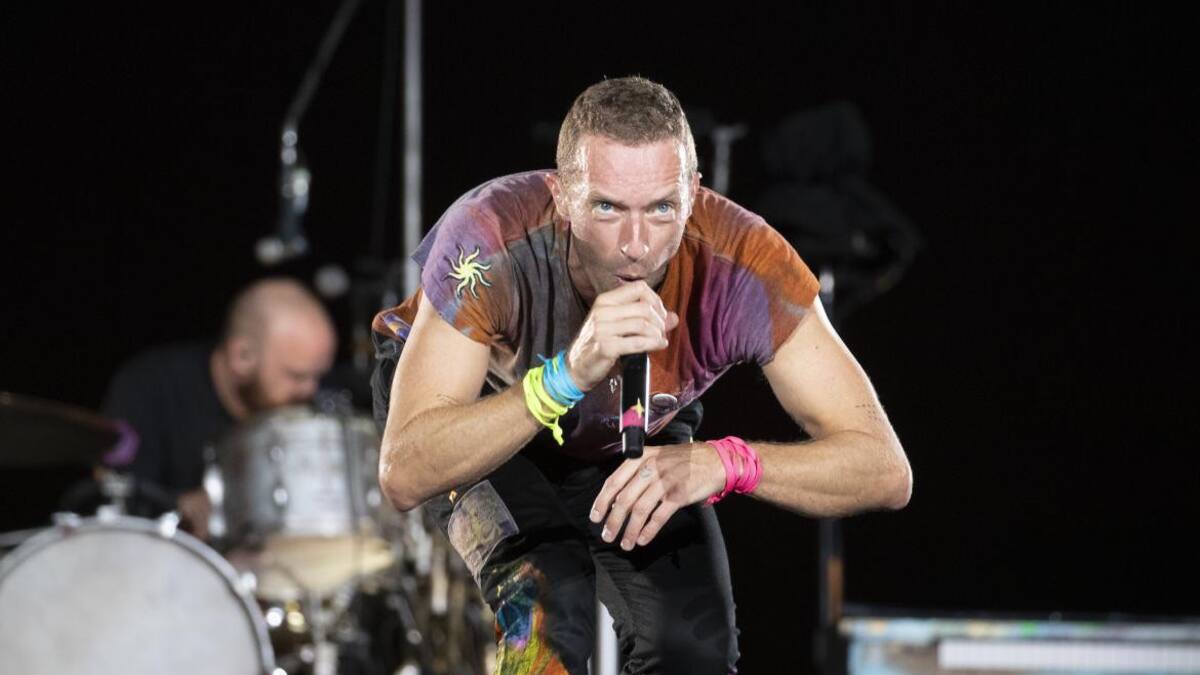 Chris Martin, cantante de Coldplay. Foto: EFE.