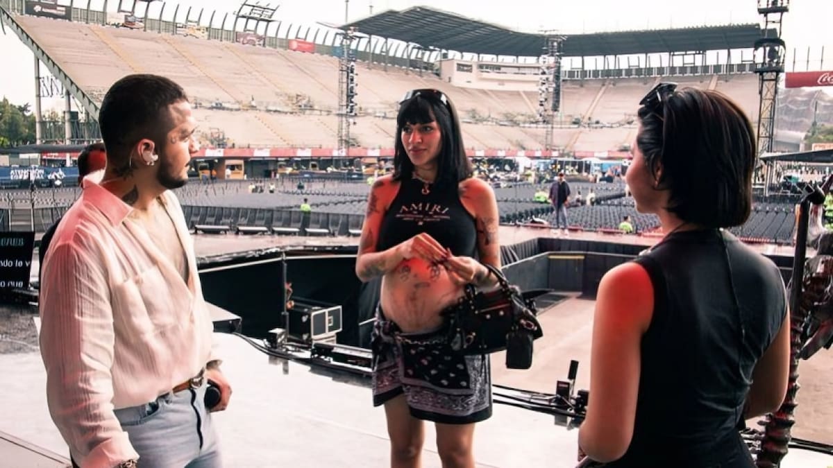 Christian Nodal, Cazzu y Ángela Aguilar. Foto: Instagram.