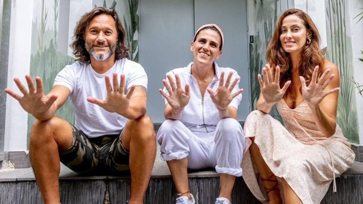 Chule Valerga junto a Diego Torres y Débora Bello