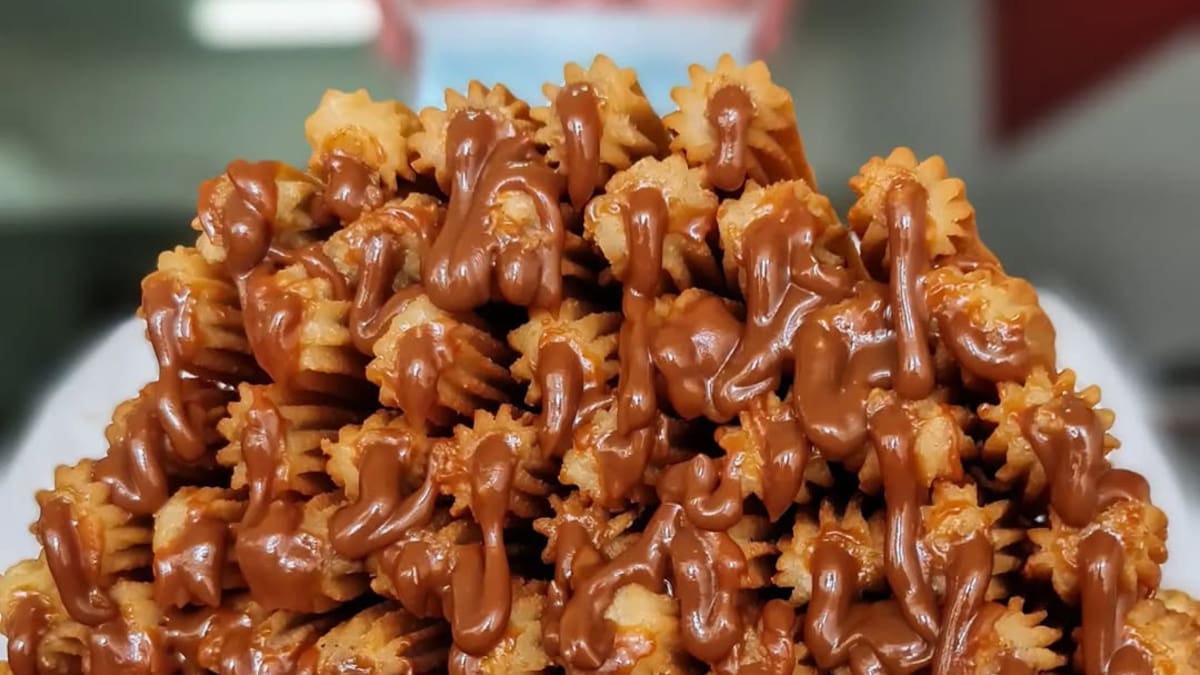 Churros con dulce de leche.