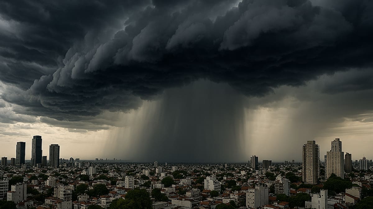 Ciclogénesis en Buenos Aires.