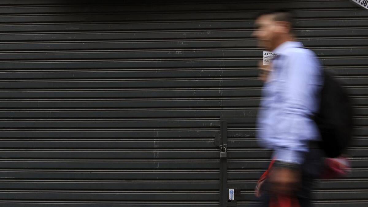 Cierre de locales en Capital Federal, NA
