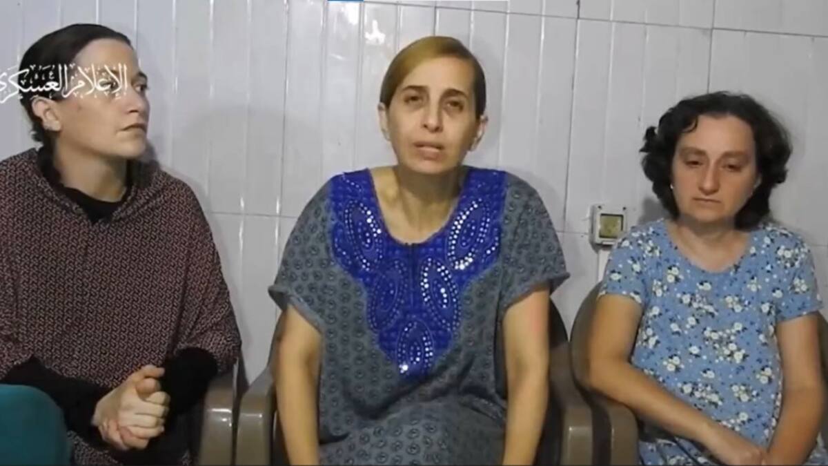 Civiles israelíes rehenes de Hamas. Foto: captura.